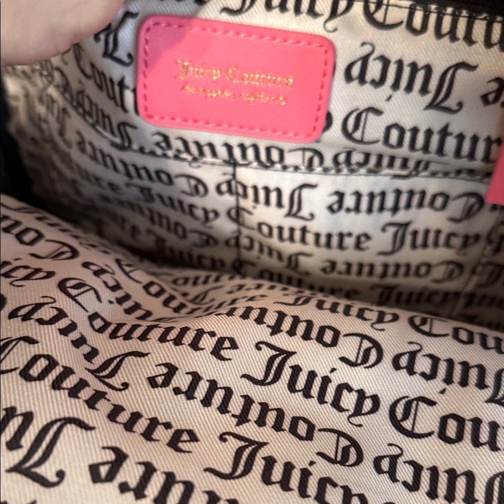 Juicy Couture Pink Kids Backpack with Sparkly Bear Charm - Picture 8 of 15